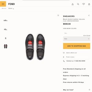 Shoes - ❌SOLD❌Fendi Slip-on Sneaker Sneakers Shoes - ❌SOLD❌Fendi Slip-on Sneaker Sneakers